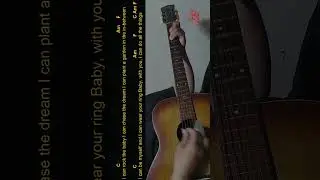 Caroline Jones - All The Things Easy Guitar Chord & Lyrics cover  #shorts