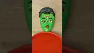 ru ru Rajasthani song🔥hu ru ru song🚩Krishna statue making at home🙏A laddu gopal#shorts