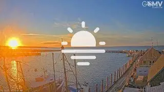 Menemsha Harbor Sunset Time-lapse footage. February 2022