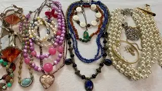 50 lbs Shop Goodwill Jewelry Unboxing! (part 3) Mystery jewelry haul. Gold! Gemstones and a Wizard!