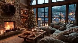 🕯️ Piano Dreams by Candlelight | Snowfall Night for Calm Mind Sleep