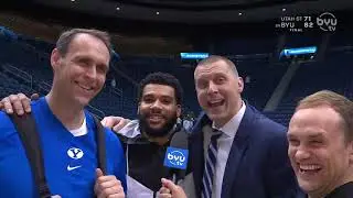 Mark Pope, Chris Burgess, and Yoeli Childs Postgame Interview 12.8.21