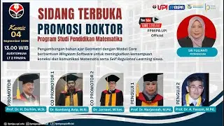 UJIAN PROMOSI DOKTOR FPMIPA UPI | PENDIDIKAN MATEMATIKA | SRI YULIANTI