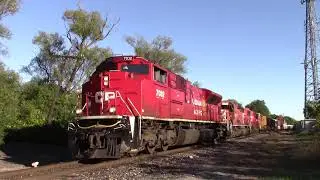 (CPKC) CP 421 with KCS 4144 mid DPU passing Woodbridge