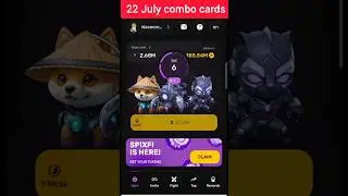 Pixelverse daily combo 22 july | Pixeltap combo cards today