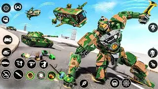 Army Robot Transformation Car Bus Tank Helicopter Jet Game 3D