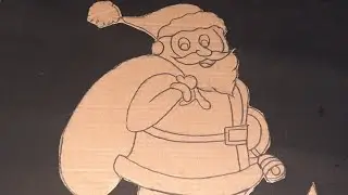 Christmas day Santa Claus 🧑‍🎄 🤶 😍 making cardboard ,school decoration  activity idea 💡