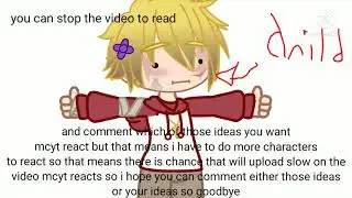 either choose mcyt react ranboo death or fundy or comment your idea