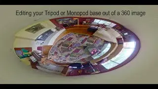 Removing a tripod base from a 360 Image, fast & easy..
