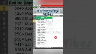 Superscript in Excel using shortcut key. #love #art #excel #youtubeshorts #viral #viralvideo #micro