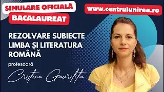 Rezolvare LIVE Simulare Bacalaureat 2024 - Romana