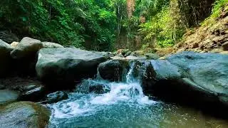 Mini Waterfall Over Stones &ndash; Soothing White Noise for Deep Sleep All Night (No Music)