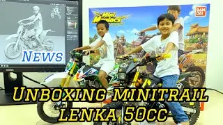 UNBOXING MINITRAIL LENKA50CC@kembargaragebekasi4854 #minitrail #minivlog #lenka 