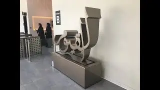 Arabic Calligraphy metal sculpture