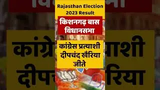 किशनगढ़बास से कांग्रेस के दीपचंद खैरिया 10357 वोटों से जीते | RAJASTHAN ELECTION RESULT 2023