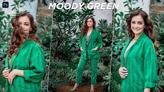 Moody Dark Green Preset | Photoshop Preset XMP & DNG | Free Preset Download