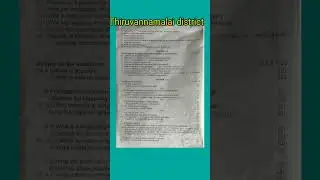 12th Std Chemistry First revision test question paper 📜 2025- Thiruvannamalai district #12th#exam