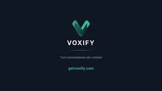 Voxify - AI That Writes Your Marketing Using Customer Words (Demo)