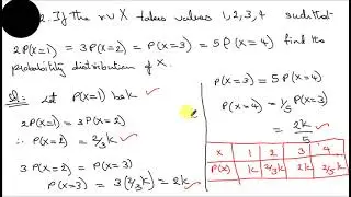 Discrete random variables 1:Mathematics for engineering students