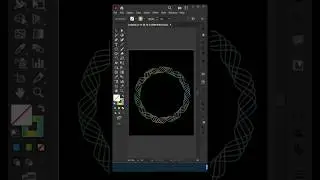 Abstract Circular Line Design in Adobe Illustrator | Modern Geometric Ring Vector