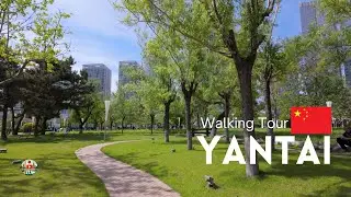 Yantai Beautiful Relaxation Green Square [2024 China Walk Tour]