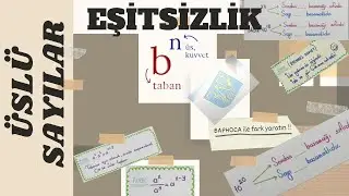 EŞİTSİZLİK ®️ ÜSLÜ SAYILAR ®️ 9. SINIF 📢  HİÇ BU KADAR KOLAY OLMADI #5dakikadaTYT #üslüsayılar