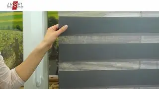 LYSEL&reg; Schiebegardine in Doppelrollo Optik - Montageanleitung