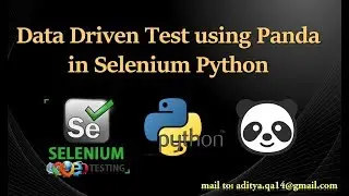 Data Driven Testing in Python Selenium using Pandas
