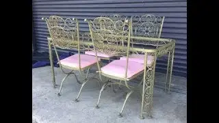 Vintage Wrought Iron Patio Furniture