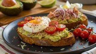 5 Minute High Protein Tuna Avocado Toast Perfect Meal Prep!