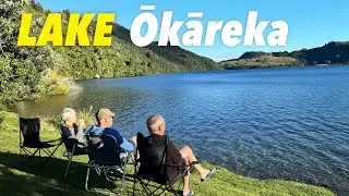 CAMPING at a Lake, an Inflatable yacht, and some walks | Rotorua New Zealand