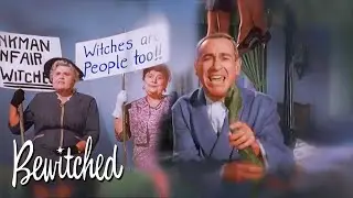 Samantha Leads A Protest Group | Bewitched