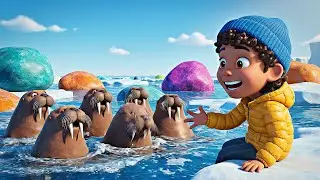 Five Little Walruses Clap Clap Clap | Nursery Rhymes and Kids Songs