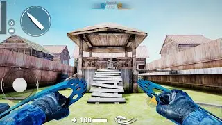 SHOT DAWN Melee Mode Backyard Map - CSGO Mobile - New FPS Android Gameplay Online FPS Android Game
