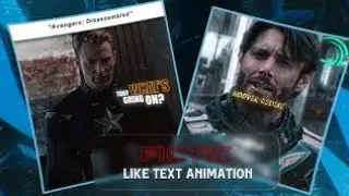 ‪@fictic_editz‬ like text animation in AMZ