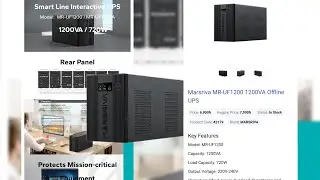 I brought Marsriva MR-UF1200 1200VA UPS and here is my Unboxing | Bangladesh