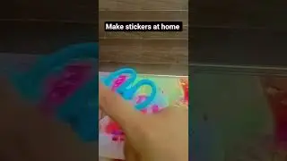 How to make stickers at home #craftideas #diy #diystickers#homemade stickers
