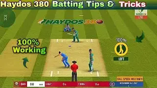 Haydos 380 Batting Tips & Tricks | how to hit six in haydos 380 | Batting Tutorial | haydos 380