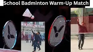 Badminton Warm-Up Match | Physical Education Teacher vs Students | School Sports Fun