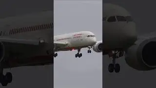 Air India WINDY Arrival at Amsterdam 🌬 #airindia #boeing #dreamliner #aviation