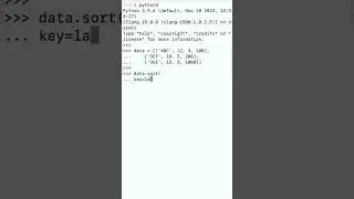 Sort 2D Array With Multiple Columns In Python Using Sort List Method