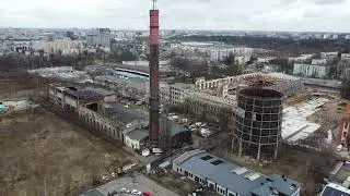 Łódź - Komin Chemitex-Anilana oraz cała panorama Łodzi i okolicznych miejscowości - 22.02.2023