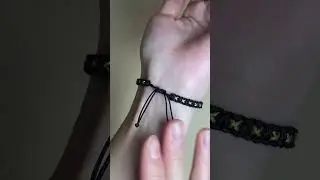Men&rsquo;s black gold friendship bracelet #diy #braid #bracelet #handmade