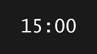 15 Minute Focus Timer &ndash; Exact 15:00 | No Music, Real Time Countdown