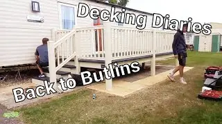 Back to Butlins! with this beauty of a side decking full install in liniar upvc East Coast sundecks