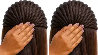 Beautiful new hairstyle - easy hairstyle for girls | hair design | hairstyle for weddings