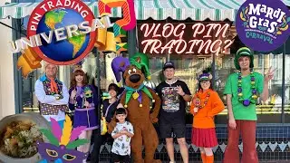 Universal Studios Florida | PIN TRADING ? | Mardi Gras First Day 2/3/2024/ Food | New Magnet | Vlog