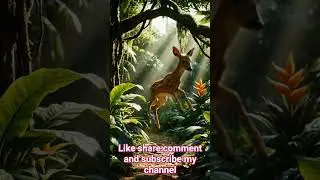 a little deer have fun in jungle #bulun #cartoon #animals #shorts