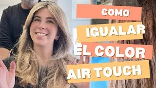 Cómo Igualar el Color con Air Touch: De Raíz Oscura a Rubio Perfecto ✨