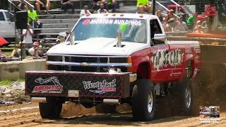 Truck & Tractor Pulling 2025: ISP Super Stock 4WD Trucks & 65 Open. Sheffield, IL Psycho Silo Saloon